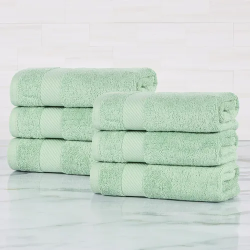 Miniatura 17 de SUPERIOR Kendell - Juego de 4 toallas de baño de algodón egipcio, absorbentes, para la ducha, artículos esenciales para el spa, toallas grandes