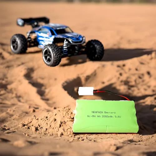 Miniatura 5 de 9.6V 2000mAH NiMH RC Car Flat 8-Cell AA Recargable Batería de repuesto Hobby y cable de carga USB con conector Tamiya estándar para camión monstruo