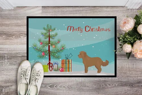 Miniatura 136 de Caroline's Treasures CK3799MAT Akita Shepherd - Tapete de árbol de Navidad de 18 x 27 pulgadas, tapete para puerta delantera, interior y exterior