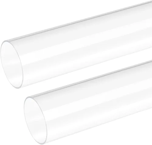 Miniatura 33 de DMiotech 2pcs 0.394 in x 0.551 in 12" tubo de acrílico transparente rígido tubo de plástico para acuario tubería de agua, sistema de refrigeración