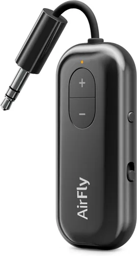 Miniatura 18 de Twelve South AirFly Pro - Transmisor/receptor de audio inalámbrico Bluetooth para hasta 2 AirPods/auriculares inalámbricos; uso con cualquier Negro