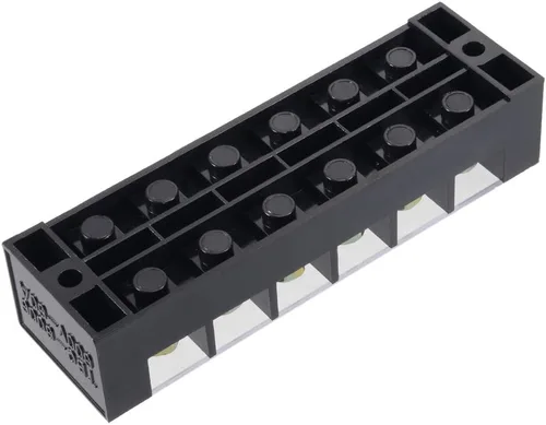 Miniatura 4 de uxcell 6 filas dobles 600V 60A Bloque de barrera de alambre Tira de terminales TBC-6006