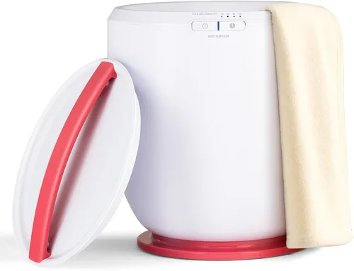 Tangkula Cubo calentador de toallas, calentador de toallas de encimera para baño con soporte de aromaterapia, apagado automático y temporizador,