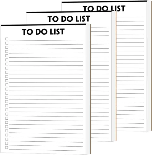 Miniatura 6 de Nokingo Libreta de Tareas - 5.5"x8.2", 50 Hojas, Cuaderno de Tareas con Lista de Verificación y Organización, Desengrapable, Escritura Simple