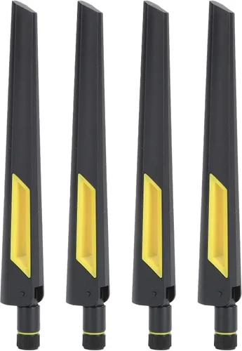 Miniatura 5 de Hilitand 4 antenas de enrutador, antena de tarjeta de red SMA de banda dual 2.4G/5G de 10 dB, para RT-AC68U / EX6200 / AC15 / AC68U / RT-AC88U
