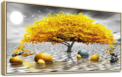 Miniatura 20 de MHARTK66 Decoración de pared para sala de estar, lienzo grande, arte de pared para dormitorio, cuadros modernos de oficina, ilustraciones de pared