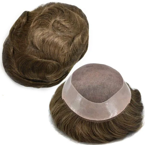 Miniatura 47 de LYRICAL HAIR Toupee - Sistema de cabello de repuesto para hombre, monofilamento fino, monofilamento, peluca de cabello humano de piel duradera