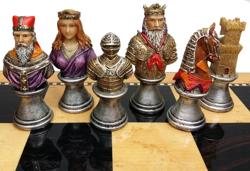 Miniatura 8 de Juego de ajedrez de las Cruzadas de la época medieval Árabes vs Cristianos - SIN tablero