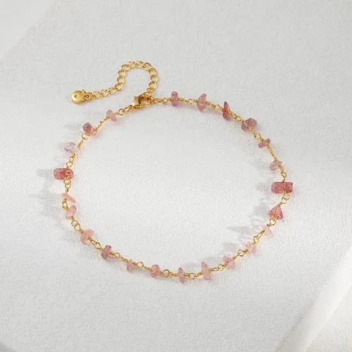 Miniatura 3 de MIXIZK Tobilleras doradas para mujer, joyería simple de acero de titanio para el verano