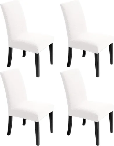 Miniatura 13 de Fundas para silla de comedor – Fundas elásticas para silla, protector decorativo impermeable, desmontables, lavables y elásticas, de licra