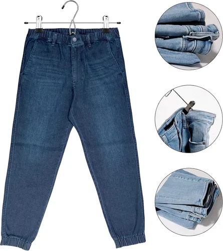 Miniatura 5 de 12 piezas de suministros de dormitorio universitario decoración falda pantalones perchas con clips resistente clip ahorro de espacio apilable añadir