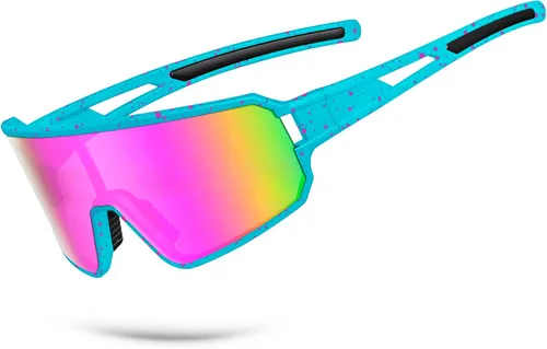 SPOSUNE Gafas de sol polarizadas de ciclismo para hombres y mujeres, UV400, gafas deportivas para bicicleta, béisbol, correr, MTB