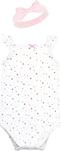 Miniatura 4 de Hudson Baby girls Sleeveless Bodysuit and Headband Set