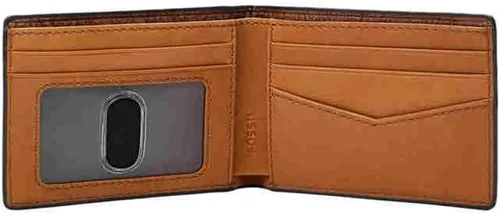 Miniatura 21 de Fossil Cartera Anderson de piel delgada y minimalista con bolsillo frontal plegable para hombre