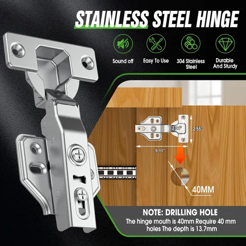 Miniatura 5 de Rieles para Puertas Corredizas de Bolsillo, Riel para Puerta Corrediza de Bolsillo para Gabinete, Bisagra para Puerta de Bolsillo, Herrajes