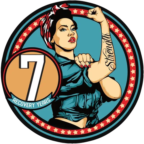 Miniatura 11 de Sobriety Coin – Rosie Strength Tattoo Recovery AA Chip, medallón de alta resistencia, regalo perfecto para cualquier persona en recuperación