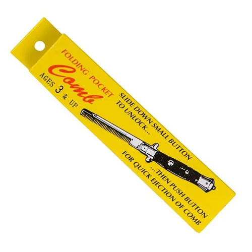 Miniatura 8 de Chochkees Peine plegable de bolsillo de 9 pulgadas, acero inoxidable (paquete de 2)