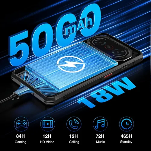 Miniatura 3 de FOSSIBOT Teléfono resistente F114 2026 desbloqueado, 16 GB RAM128 GB+2 TB ROM, pantalla HD+ de 6.67 pulgadas 120Hz, teléfonos celulares Android 15