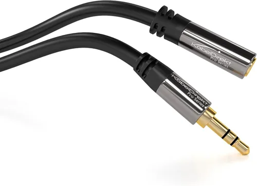 Miniatura 3 de KabelDirekt cable de extensión de audio estéreo macho a hembra (1/8 pulgada)