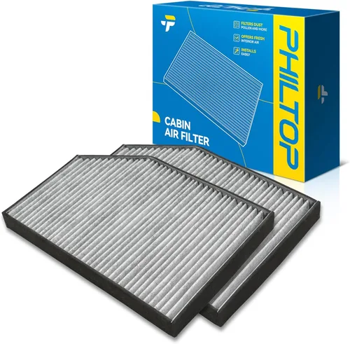 Miniatura 19 de PHILTOP Filtro de aire de cabina con carbón activado, compatible con CF10612 Smart Fortwo 2008, 2009, 2010, 2011, 2012, 2013, 2014, 2015-2018, Smart