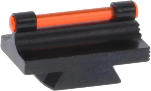 Miniatura 3 de Mira de pistola de acero de 3/8 pulgadas de riel frontal de sustitución de fibra óptica, rampa de mira de altura opcional, roja/verde Rojo