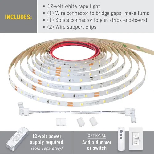 Miniatura 2 de Armacost Lighting RibbonFlex Home 131232 - Tira de luz LED blanca de 12 V, 30 LED/m 2700K, 16 pies (16.4 ft)