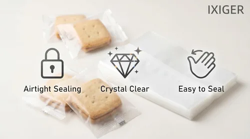Miniatura 3 de IXIGER 200 bolsas de celofán transparente de 4.3 x 5.9 pulgadas, bolsas transparentes para galletas y bolsas de golosinas para galletas