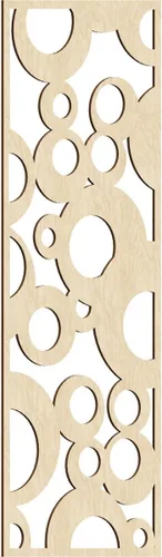 Miniatura 148 de Farwell Paneles de pared decorativos de madera con calado, 13 3/8 pulgadas de ancho x 34 3/8 pulgadas de alto x 1/4 de alto, roble rojo rojo