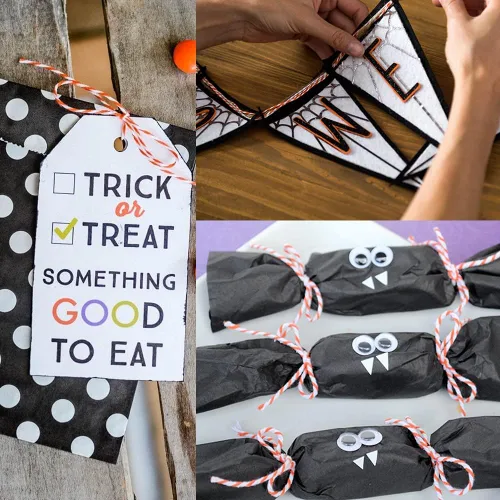 Miniatura 6 de Leecogo Cordel para panaderos, cordel de algodón naranja y negro, 656 pies, cordel de carnicero para envolver regalos de Halloween, manualidades