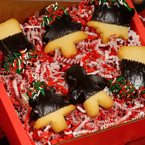 Miniatura 5 de Regalos de galletas de Navidad Galletas de mantequilla de vacaciones Galletas de chocolate copos de nieve, árboles de Navidad, rellenos