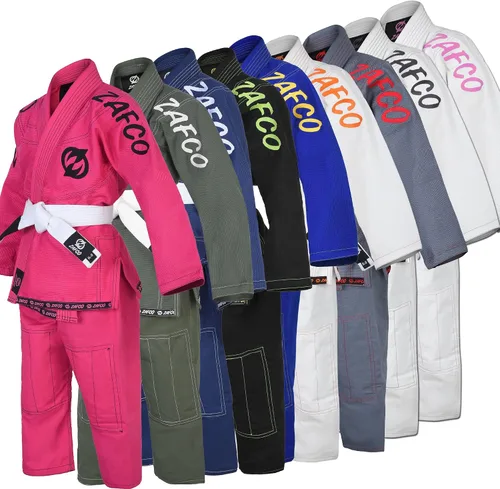 Miniatura 3 de Jiu Jitsu brasileño, para niños, Jiu Jitsu Gi BJJ Gi Grappling Kimonos Ligeros Cinturón Blanco