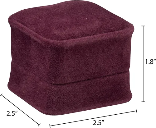 Miniatura 17 de Caja de pendientes de terciopelo negro, paquete de 2, gamuza de lujo rica, elegante estuche de aretes de diamante, con interior de terciopelo negro