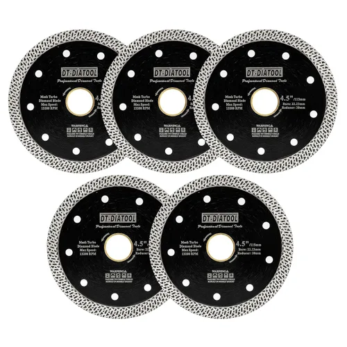 Miniatura 7 de DT-DIATOOL Hoja de granito de diamante de 4 pulgadas para azulejos de porcelana de mármol, disco de corte de diamante de cerámica con segmentos
