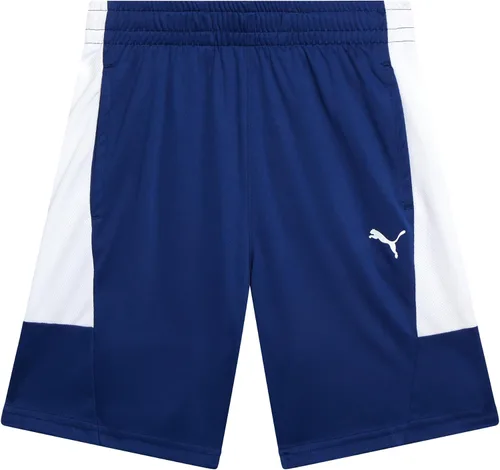 PUMA Pantalones cortos deportivos para niños, de secado rápido, transpirables, entrelazados, con bolsillos (tallas 4-20)