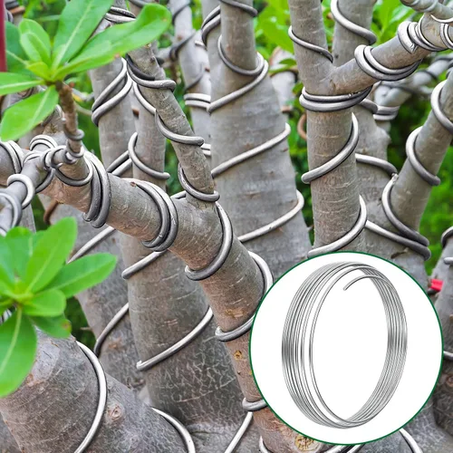 Miniatura 6 de Pelopy Alambre de aluminio de 1/4 de pulgada de diámetro, alambre de metal de 20 pies de armadura flexible para esculpir muñecas, joyería floral