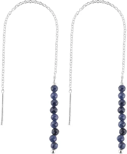 Miniatura 13 de Aretes delicados de piedra auténtica, piedras preciosas tanzanita, joyería minimalista, aretes colgantes, chapados en plata, piedras natales