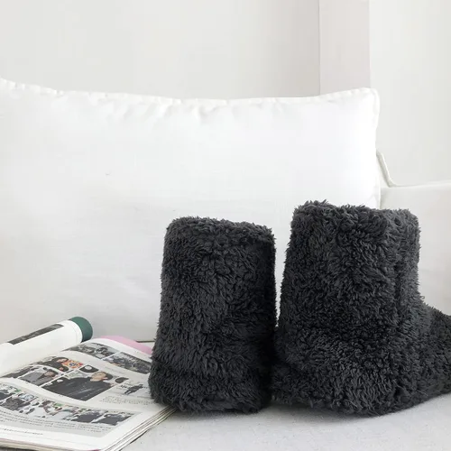 Miniatura 6 de mianshe Pantuflas tipo botín mullido para mujer y hombre con espuma viscoelástica