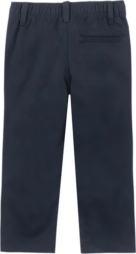 Miniatura 2 de Nautica Boys School Uniform Twill Khaki Pants, Flat Front & Elasticized Waistband, Zipper Closure With Faux Button