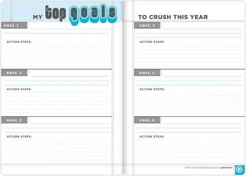 Miniatura 3 de Knock Knock Crush Those Goals - Agenda sin fecha y agenda semanal