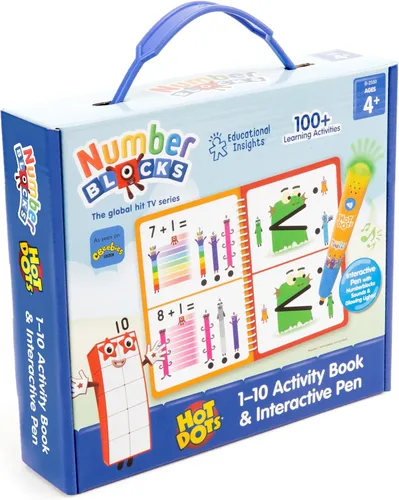 Miniatura 3 de Educational Insights Hot Dots Numberblocks - Libro de trabajo números del 1 al 10 con bolígrafo interactivo, más de 75 actividades, regalo