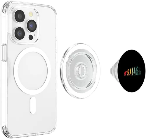 Miniatura 4 de Beekeeping Evolution Honey Bees Supplies Beekeeper PopSockets MagSafe PopGrip for iPhone