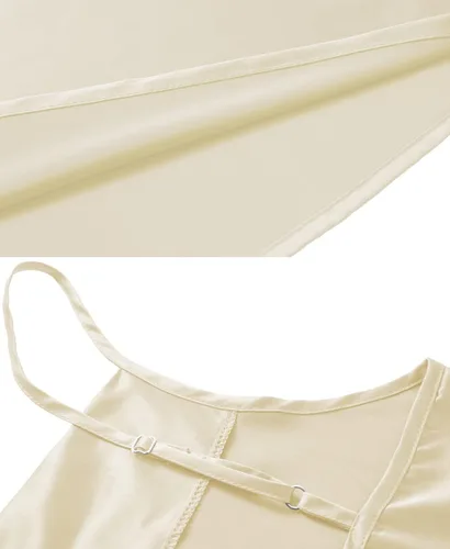 Miniatura 5 de TOUTOUAI - Blusas de tirantes de satén con cuello holgado para mujer