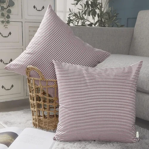Miniatura 35 de CARRIE HOME Juego de 4 fundas de almohada a cuadros blancos y negros de 18 x 18 pulgadas para exteriores, decoración de granja a cuadros de búfalo