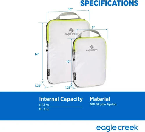 Miniatura 7 de Eagle Creek Pack-it Specter - Juego de cubos de compresión, blanco (WhiteStrobe)), EC-41186002