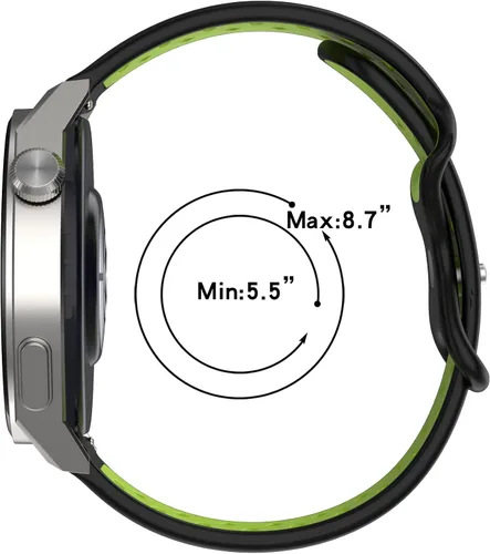 Miniatura 7 de Compatible con Gydom LW51 Correa de reloj para mujeres y hombres, correa de repuesto de silicona transpirable, correa deportiva ajustable