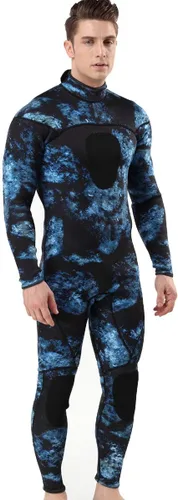 Miniatura 2 de MYLEDI Traje de buceo unisex de neopreno de 0.118 in para hombre, traje de buceo de una pieza para hombre de camuflaje de cuerpo completo