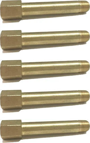 Miniatura 4 de Latón 1/8" largo extensión adaptador, 3.0 in largo, D.O.T. aprobado (cantidad 01)