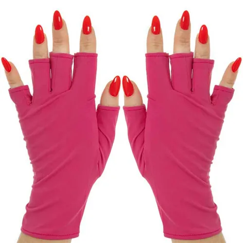 Miniatura 22 de ManiGlovz - Guantes de uñas originales con protección UPF 50+ UV Guantes de manicura de gel y guantes anti UV sin dedos para mujeres Se pueden