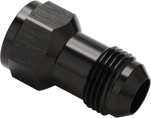 12AN Female Flare to 12AN Male Flare Extension Fitting Adapter Straight Aluminum Black Negro