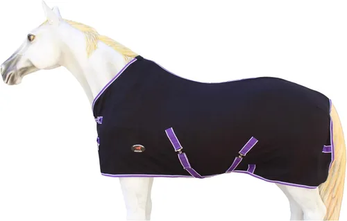Miniatura 5 de 72" Caballo Púrpura Suave Fleece Cooler Humedad Mecha Ejercicio Mostrar Manta 4396